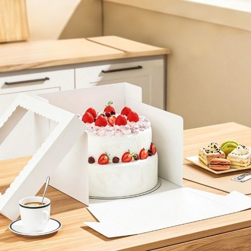 Disposable clear window cake - disposable,