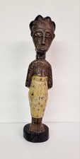 A Handmade Carved Wood Figure Woman & Child Folk Art From Ghana West Africa 18"