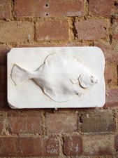 Antiqued Brucciani's Plaice Plaster Cast