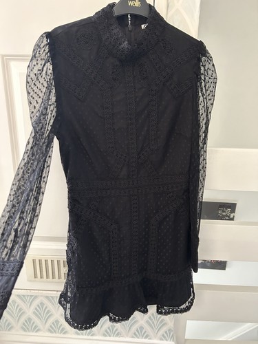Topshop lace detail sheer - lace,