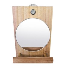 Bird Mirror with Perch