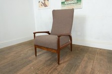 Vintage Retro Mid Century Afromosia Arm Chair by Greaves and Thomas