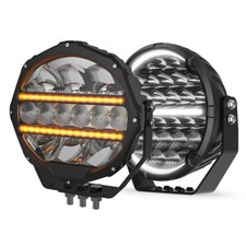 2pcs 9 Inch LED Work Light 12V 24V Spotlight Headlight For Land Rover Defender