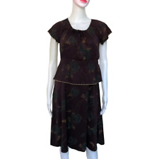 Vintage 1970s Dress Peplum