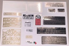 HONDA VFR400 NC30 UK Spec Decal Set, English
