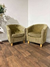 Pair of Chenille Lime Green