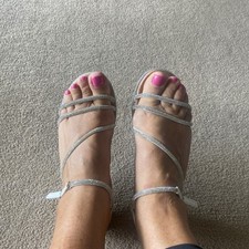 Ladies Flat white Sparkly