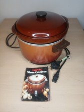 Vintage Tefal Ceramic Slow Cooker Large 4 Litre Crock Pot Mijoteuse 74150 Rumill