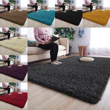 Thick Shaggy Large Rugs Non
