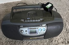 Rare JVC RC-QS10 Portable Stereo CD Player Tape Radio System Boombox, Pat Tested