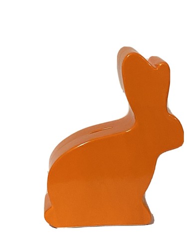 Bunny rabbit ceramic piggy - bunny,