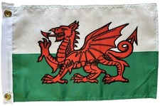Wales Welsh Dragon Flag 17" x