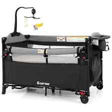 COSTWAY 5-in-1 Baby Bassinet