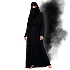 Women JB Long Jersey Maxi Dress Plain Abaya Islamic Burkha Kaftan Farasha Jilbab