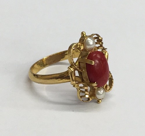Vintage 22ct gold ring size - 22ct,