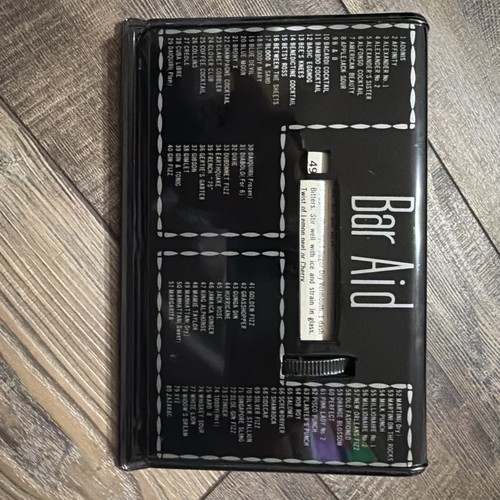 Bar aid 1950s vintage - vintage, black
