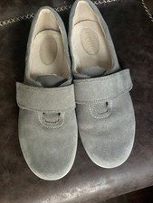 Hotter Grey Suede Slippers