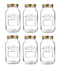 6 Kilner 1L Screw Top Preserve