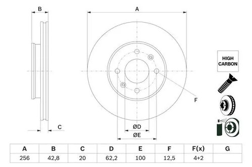 Brake disc vented 986 - 986, 479