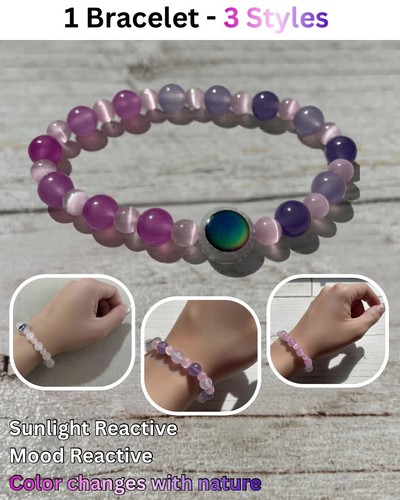 Mood stone cat eye bracelet - mood,