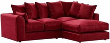 Ruby Red Plush Velvet Left