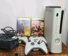 Microsoft Xbox 360 Spares Repairs Untested 60gb Console 3 Controllers 2 Games