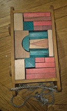Vintage Wooden Rope Pull Along