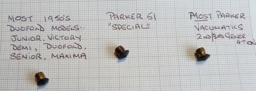 Parker cap clip screw jewel - cap/clip, screw/jewel