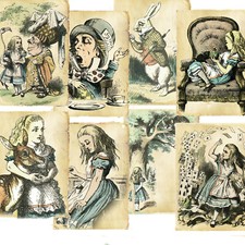 Vintage Card Toppers Alice In