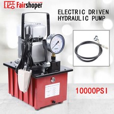 Electric Hydraulic Pump 750W Single Acting Manual Valve 10000 PSI 7L 1400 r/Min