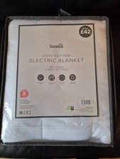 A BRAND NEW DUNELM COSY COTTON ELECTRIC BLANKET SINGLE