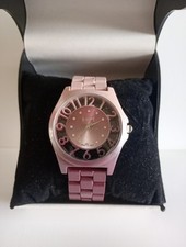 Eton Ladies Mauve/Pink Embellished Stainless Steel Watch. New/Fully Working.
