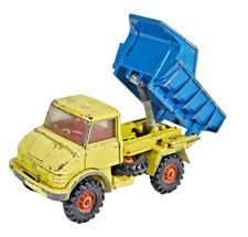 Corgi Toys 406 Mercedes-Benz Unimog A Vintage Yellow Diecast Dump Truck Unboxed