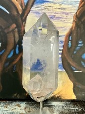 Large Quartz Crystal multi Pointed Quartz Crystal Display Stand 707  grams 17 cm