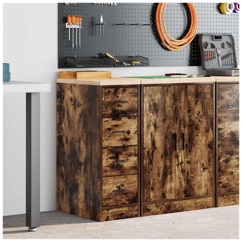 Garage storage cabinet - , smoked