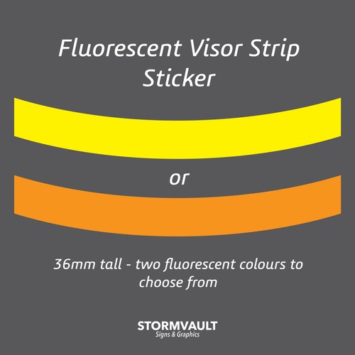 Fluorescent helmet visor - visor, sun