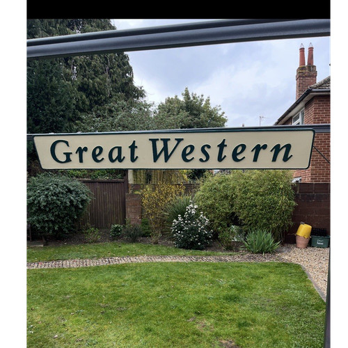 Gwr railwayana sign - gwr,