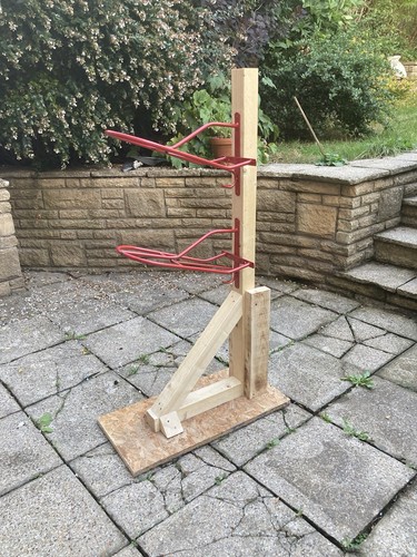 Horse saddle rack stand - rack,