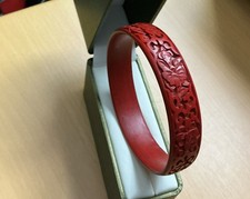 Vintage Ornate Red Cinnabar