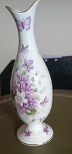 Aynsley Wild Violets Bone China Vase