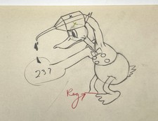 Donald Mickey’s Service Station Production Drawing Walt Disney 1935 Cel Original