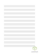 Manuscript Paper 12 Stave –