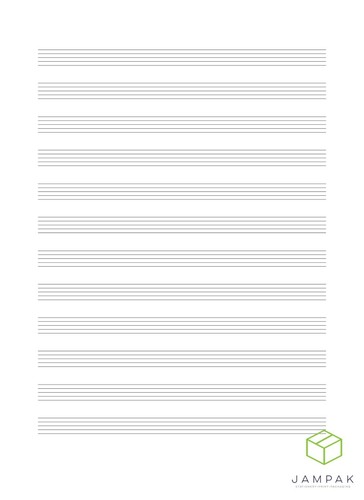 Manuscript paper stave - 12,