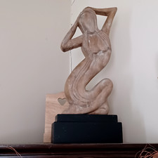 Large Wood Female Carved