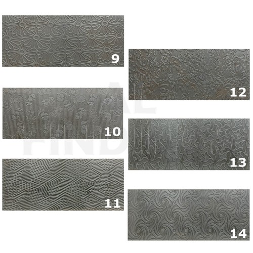 Metal pattern texturing plate - metal,