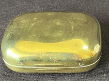 Ww1 antique brass tin - ww1, hinged