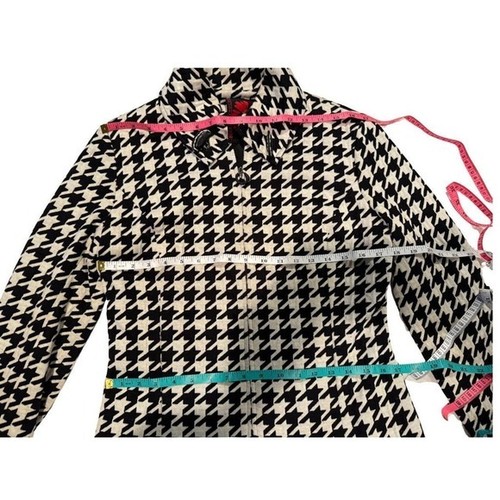 Debbie shuchat houndstooth zip - houndstooth,