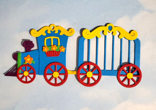 Die cut cuts card - cuts,