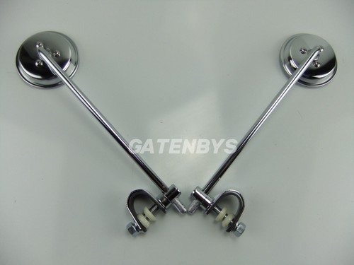 Pair chrome long stem - pair,