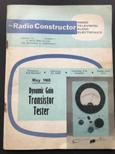 RADIO CONSTRUCTOR 1965 MAY MAGAZINE Vol.18 No.10 DYNAMIC GAIN TRANSISTOR TESTER
